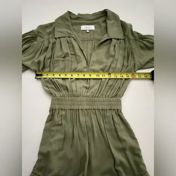 L'Academie Rayne Romper in Olive Green XXS - Picture 10 of 11